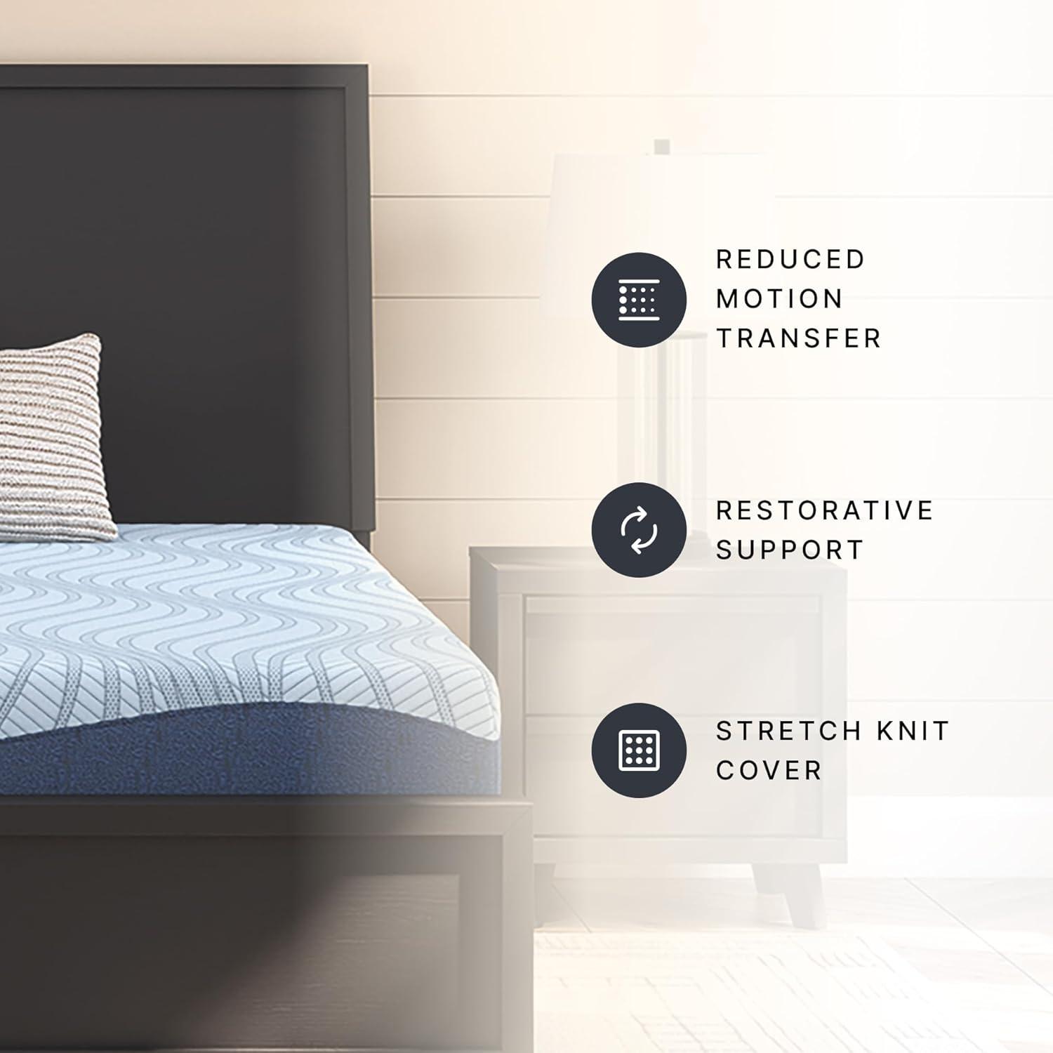 imageSignature Design by Ashley Peak 20 10 Memory Foam 10 Inch Firm Mattress for Pressure Relief Queen