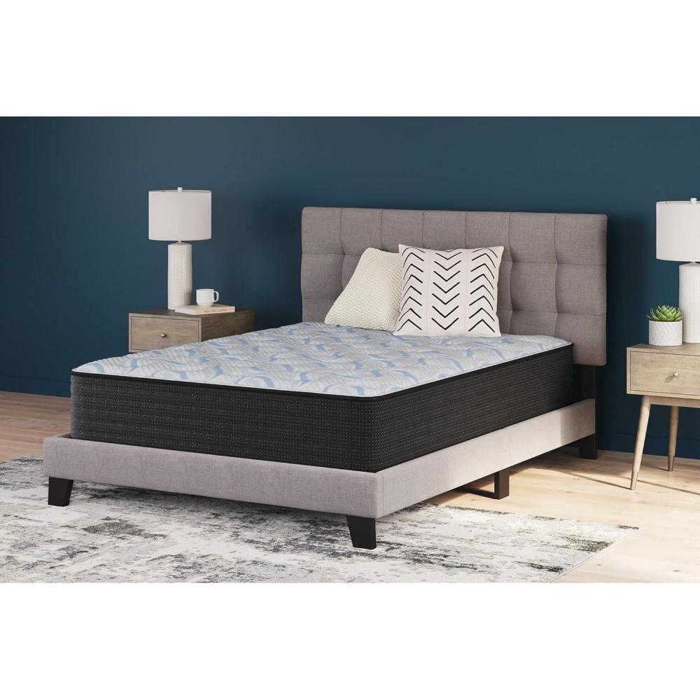 imageSignature Design by Ashley Elite Springs Firm 14 Inch Memory Foam Hybrid Mattress with Edge Support for Pressure Relief Twin Fiberglass Free Mattress in A BoxTwin Mattress