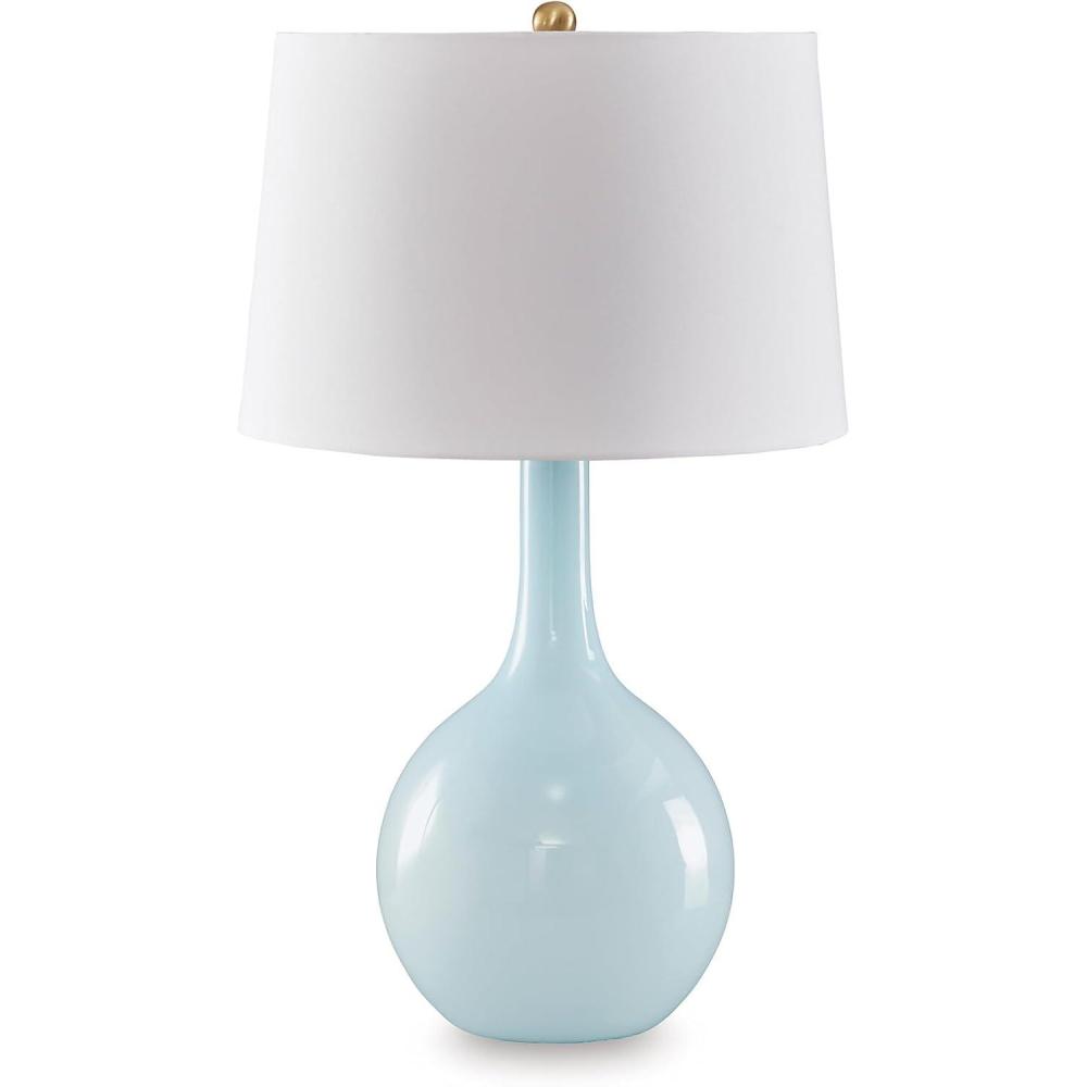 imageSignature Design by Ashley Jilton Modern Polyresin Table Lamp with 3Way Switch BlackAqua