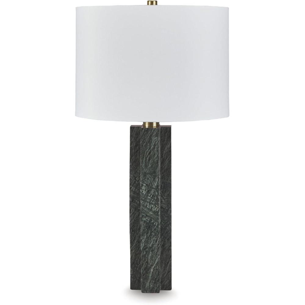 imageSignature Design by Ashley Jilton Modern Polyresin Table Lamp with 3Way Switch BlackGreen