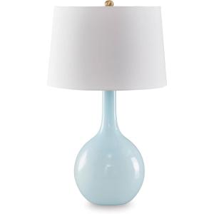 Signature Design by Ashley Jilton Modern Polyresin Table Lamp with 3-Way Switch, Black(Aqua)