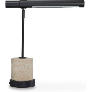 Signature Design by Ashley Jilton Modern Polyresin Table Lamp with 3-Way Switch, Black(Brown/Beige)