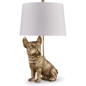 Signature Design by Ashley Jilton Modern Polyresin Table Lamp with 3-Way Switch, Black(Gold)