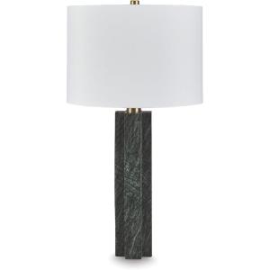 Signature Design by Ashley Jilton Modern Polyresin Table Lamp with 3-Way Switch, Black(Green)