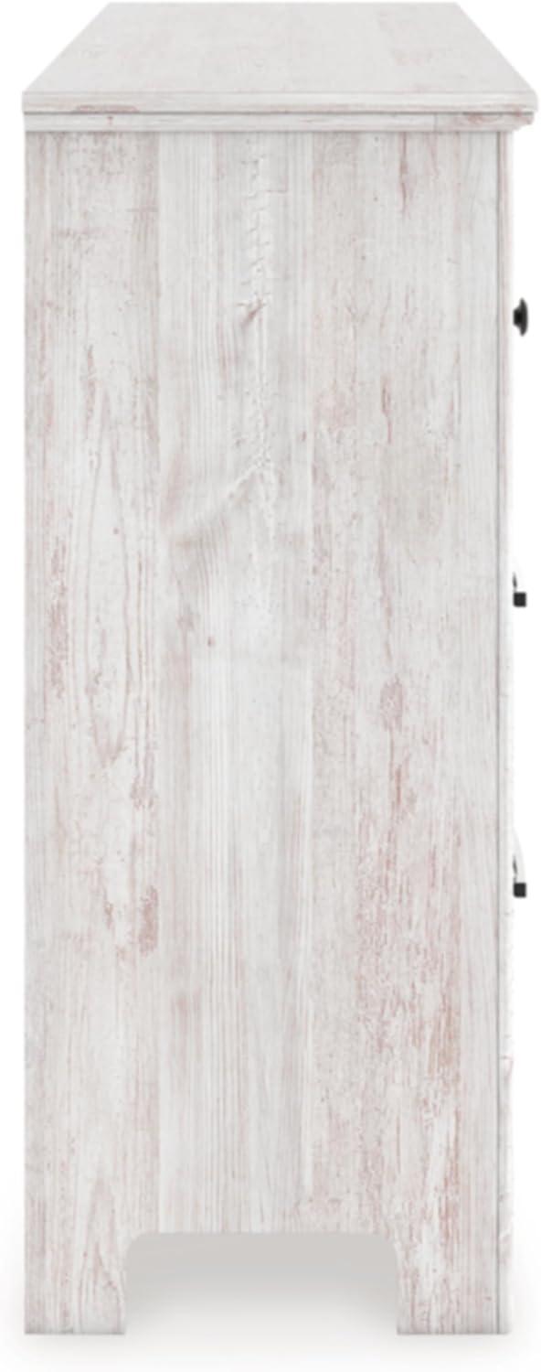 imageSignature Design by Ashley Allihauser Farmhouse 5Drawer Chest with Safety Stop WhitewashDresser