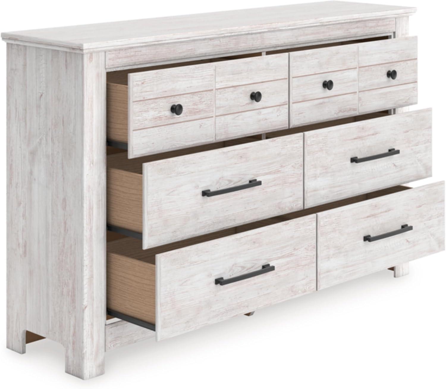imageSignature Design by Ashley Allihauser Farmhouse 5Drawer Chest with Safety Stop WhitewashDresser