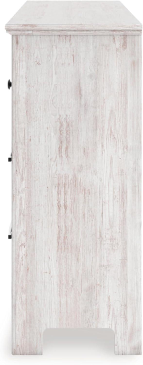 imageSignature Design by Ashley Allihauser Farmhouse 5Drawer Chest with Safety Stop WhitewashDresser