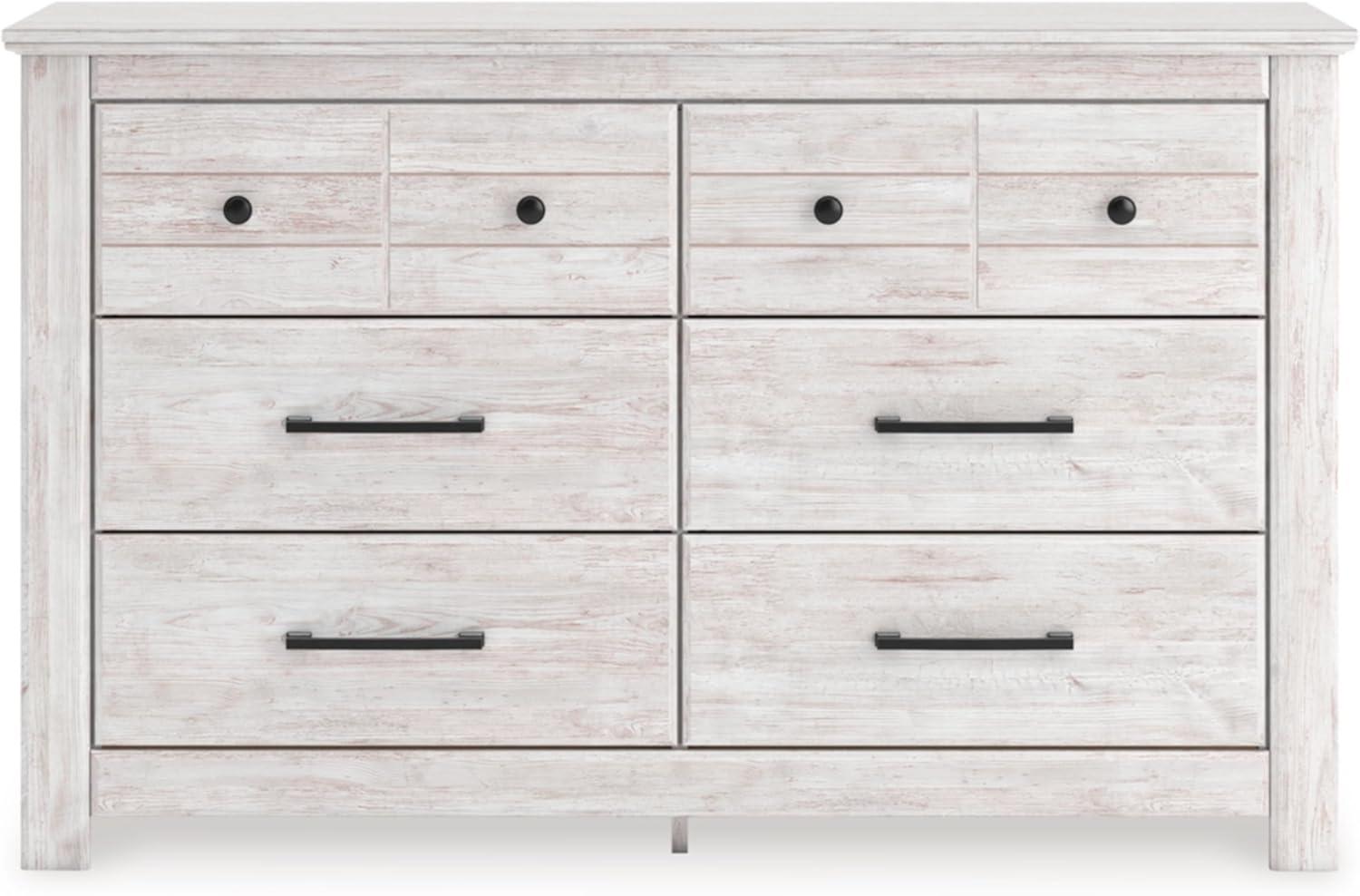 imageSignature Design by Ashley Allihauser Farmhouse 5Drawer Chest with Safety Stop WhitewashDresser