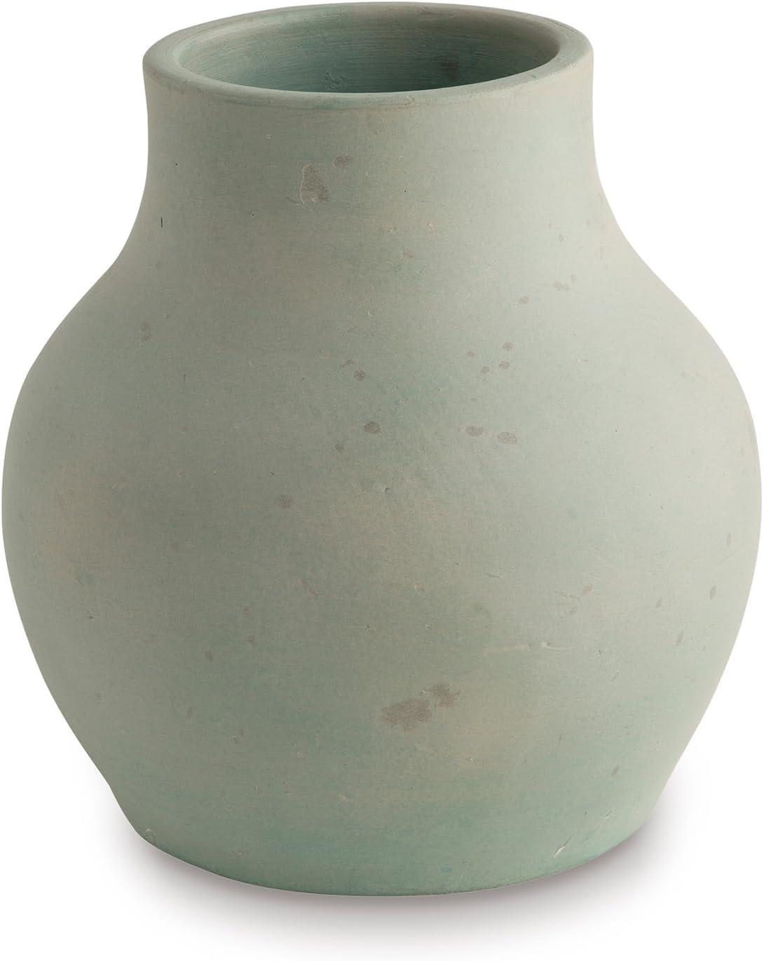 imageSignature Design by Ashley Baychester Casual Distressed Terra Cotta 13 Vase Light GreenLight Green