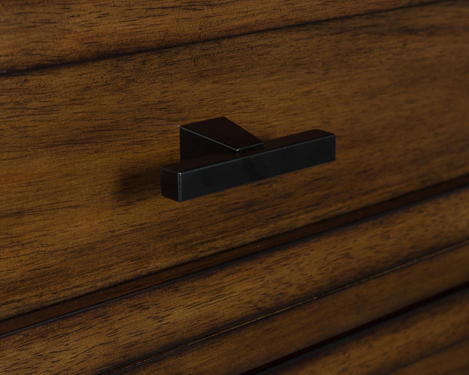 imageSignature Design by Ashley Darcalli Retro 6 Drawer Dresser with Easy Glide and Safety Stop BrownMedium Brown