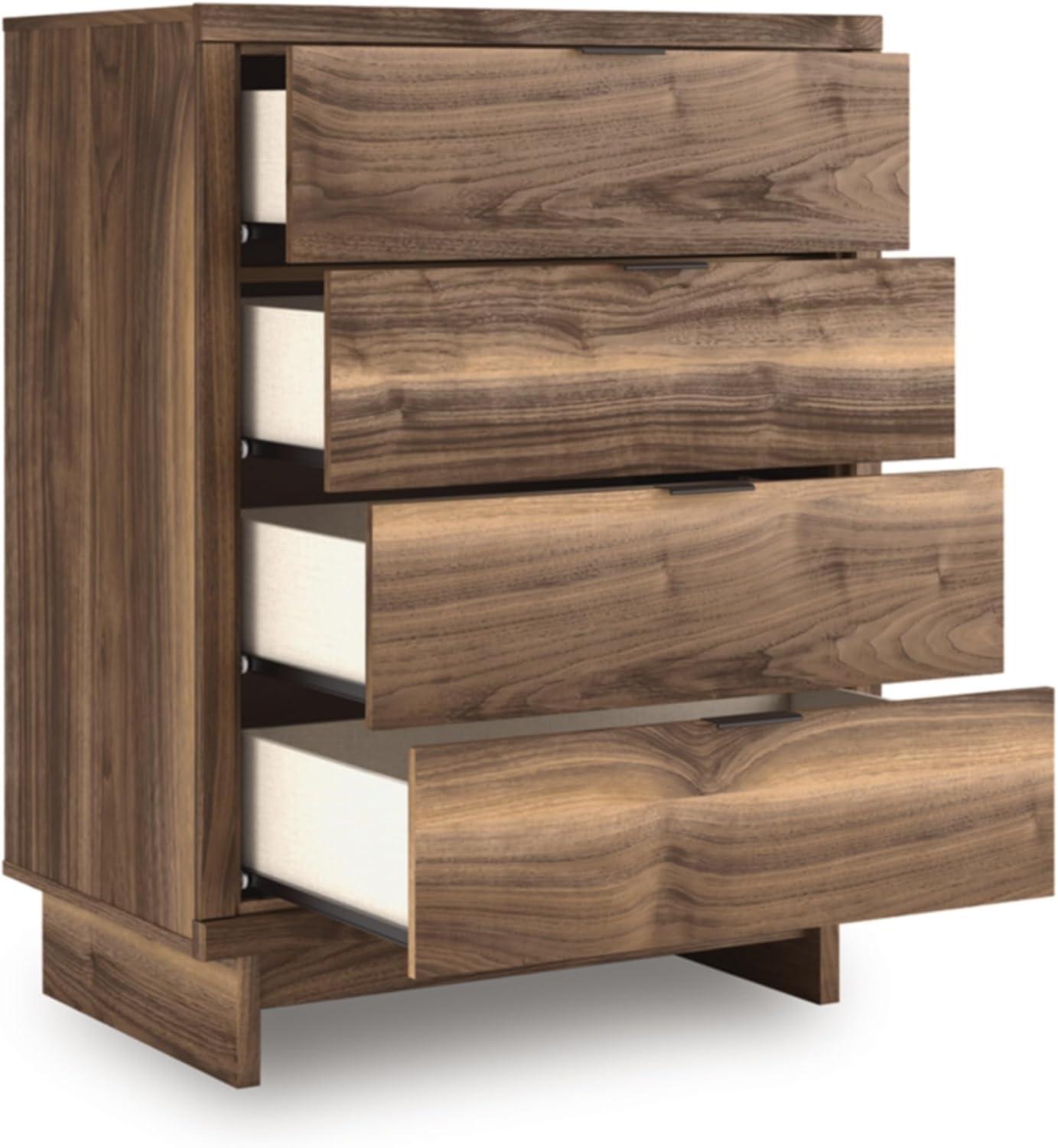 imageSignature Design by Ashley Darcalli Retro 6 Drawer Dresser with Easy Glide and Safety Stop BrownRustic Brown