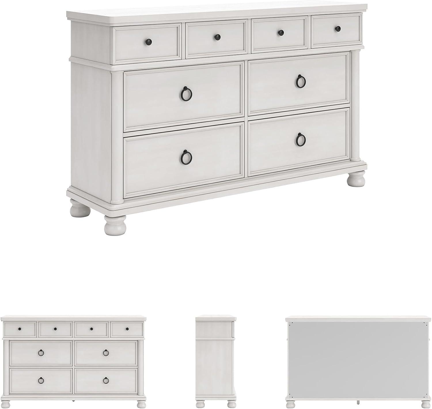 imageSignature Design by Ashley Greddinton Traditional 8Drawer Dresser with Wood Finish WhiteWhite