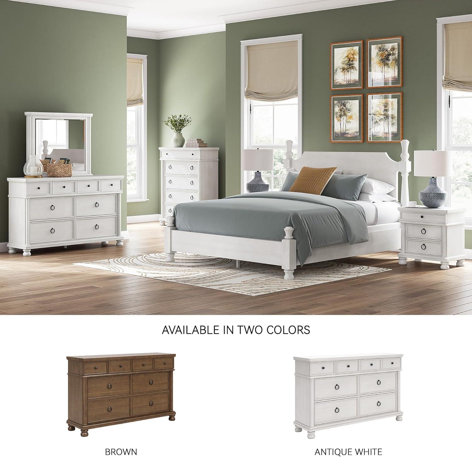 imageSignature Design by Ashley Greddinton Traditional 8Drawer Dresser with Wood Finish WhiteWhite