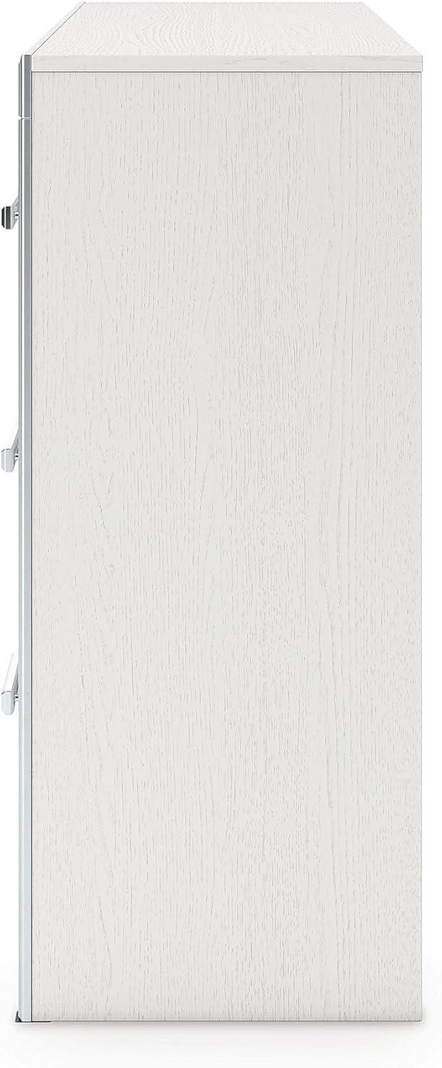 imageSignature Design by Ashley Ravalori Contemporary 6Drawer Dresser with Wood Finish WhiteWhite