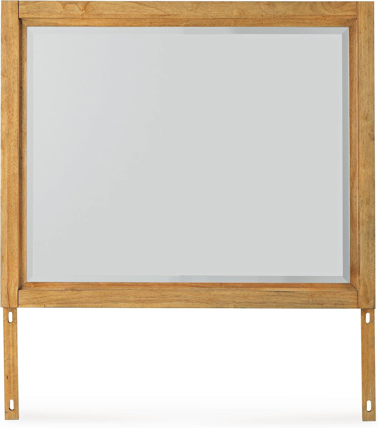 imageSignature Design by Ashley Sherbana Casual 6Drawer Dresser with Safety Stop and FeltLined Top Drawers Light BrownCasual