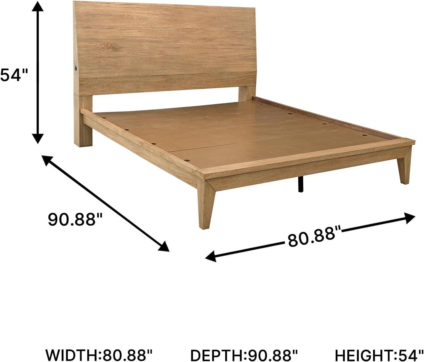imageSignature Design by Ashley Sherbana Casual 6Drawer Dresser with Safety Stop and FeltLined Top Drawers Light BrownKing Panel Bed