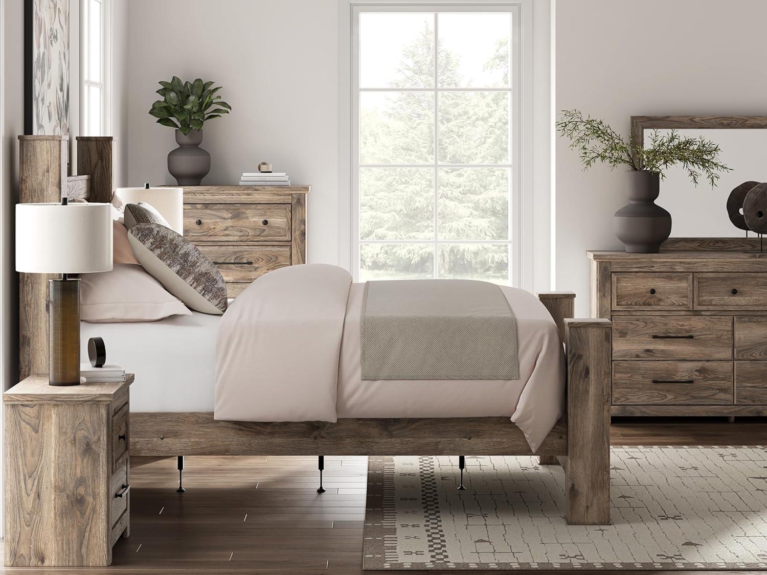 imageSignature Design by Ashley Stanziford Casual 7Drawer Dresser with Wood Finish Dark Brown