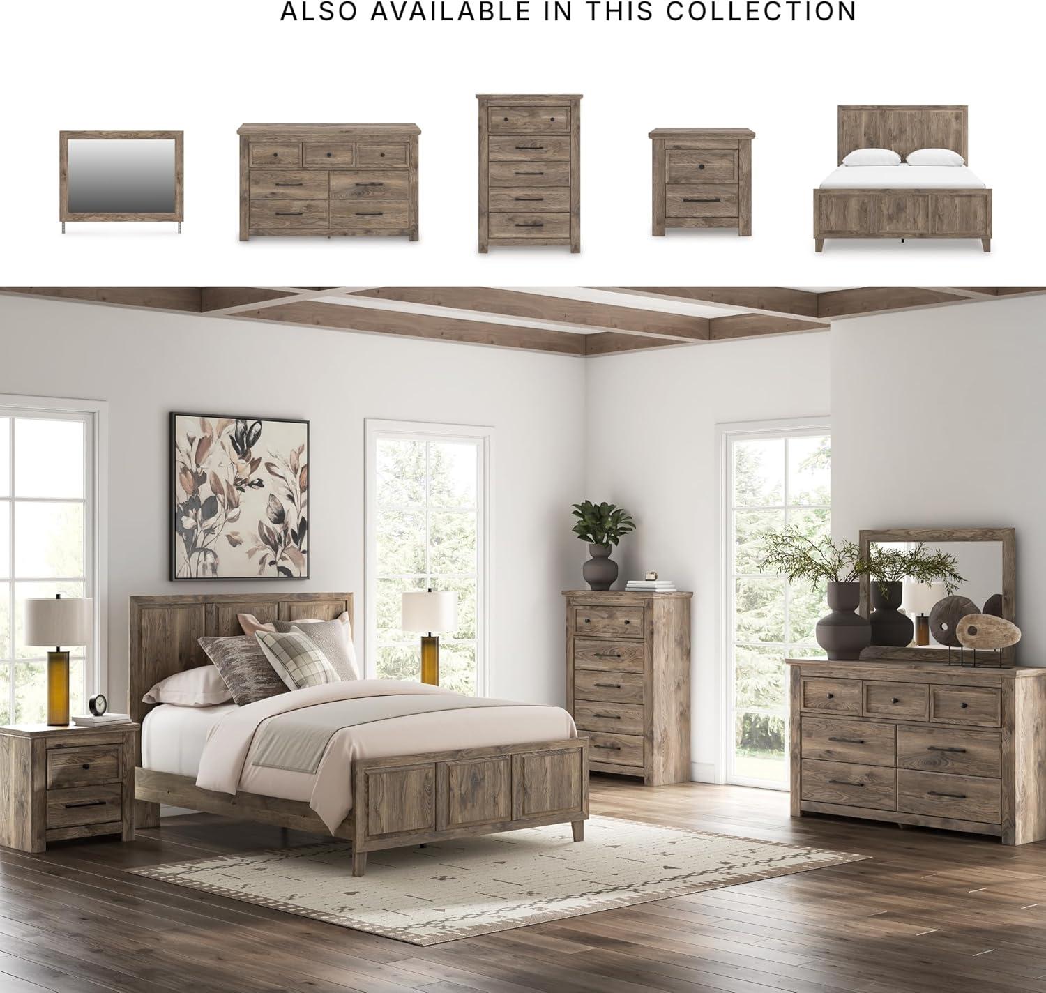 imageSignature Design by Ashley Stanziford Casual 7Drawer Dresser with Wood Finish Dark Brown