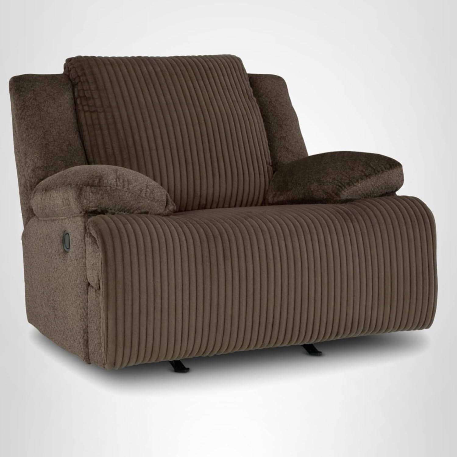 imageSignature Design by Ashley Top Tier Casual 3Piece Reclining Sectional Sofa with Chaise Console and Cup Holders Dark BrownDark Brown