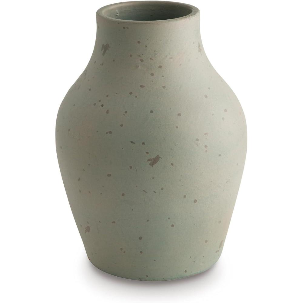 imageSignature Design by Ashley Baychester Casual Distressed Terra Cotta 13 Vase Light GreenLight Green