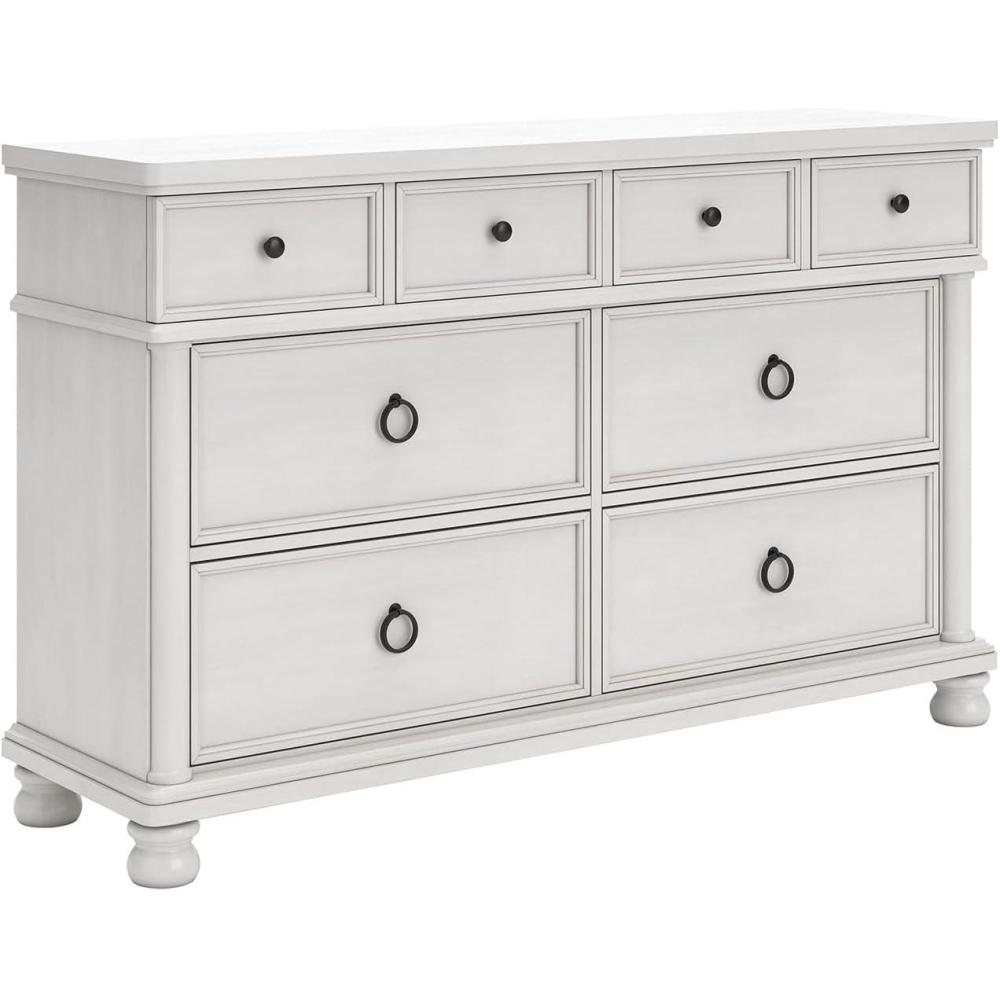 imageSignature Design by Ashley Greddinton Traditional 8Drawer Dresser with Wood Finish WhiteWhite
