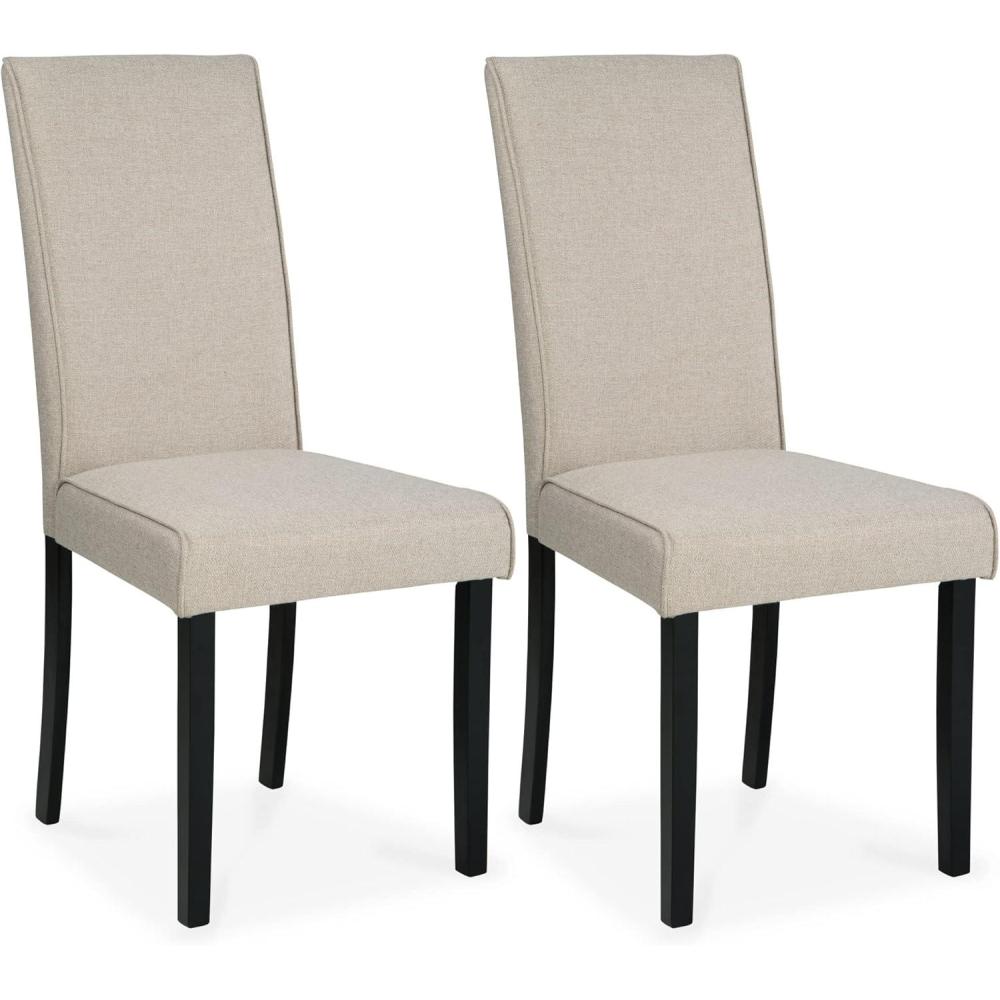 imageSignature Design by Ashley Kimonte Parsons 19 Dining Room Chair Set of 2 IvoryBeige