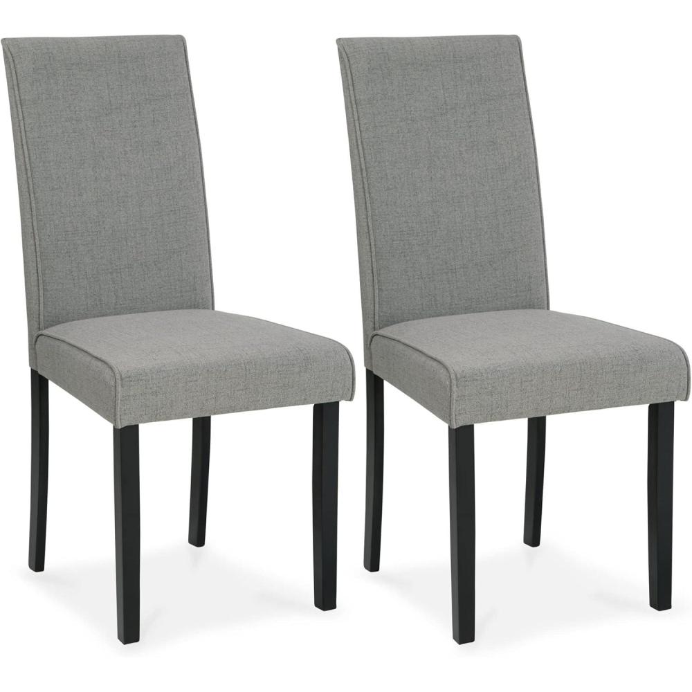 imageSignature Design by Ashley Kimonte Parsons 19 Dining Room Chair Set of 2 IvoryGrey