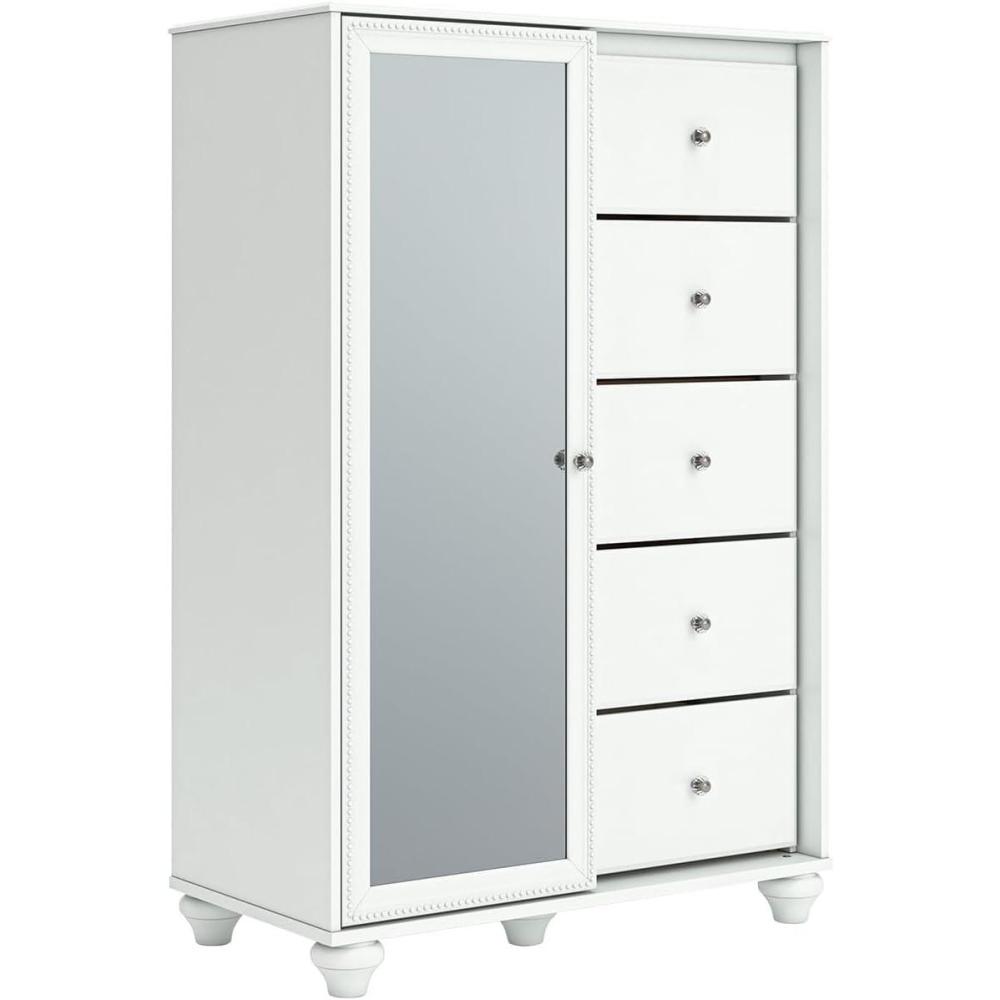 imageSignature Design by Ashley Trindura Traditional 5Drawer Dressing Chest with Matte Finish White