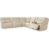 7-Piece Reclining Sectional with 2 Consoles