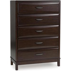 Signature Design by Ashley Darcalli Retro 6 Drawer Dresser with Easy Glide and Safety Stop, Brown(Dark Brown)