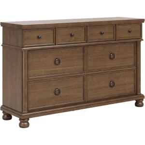 Signature Design by Ashley Greddinton Traditional 8-Drawer Dresser with Wood Finish, White(Dark Brown)