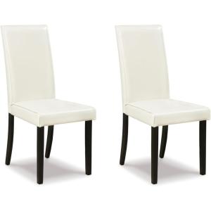 Signature Design by Ashley Kimonte Parsons 19″ Dining Room Chair, Set of 2, Ivory(White)