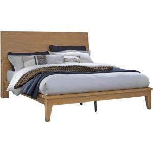 Signature Design by Ashley Sherbana Casual 6-Drawer Dresser with Safety Stop and Felt-Lined Top Drawers, Light Brown(California King Panel Bed)
