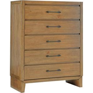 Signature Design by Ashley Sherbana Casual 6-Drawer Dresser with Safety Stop and Felt-Lined Top Drawers, Light Brown(Dresser Chest)