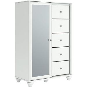 Signature Design by Ashley Trindura Traditional 5-Drawer Dressing Chest with Matte Finish, White
