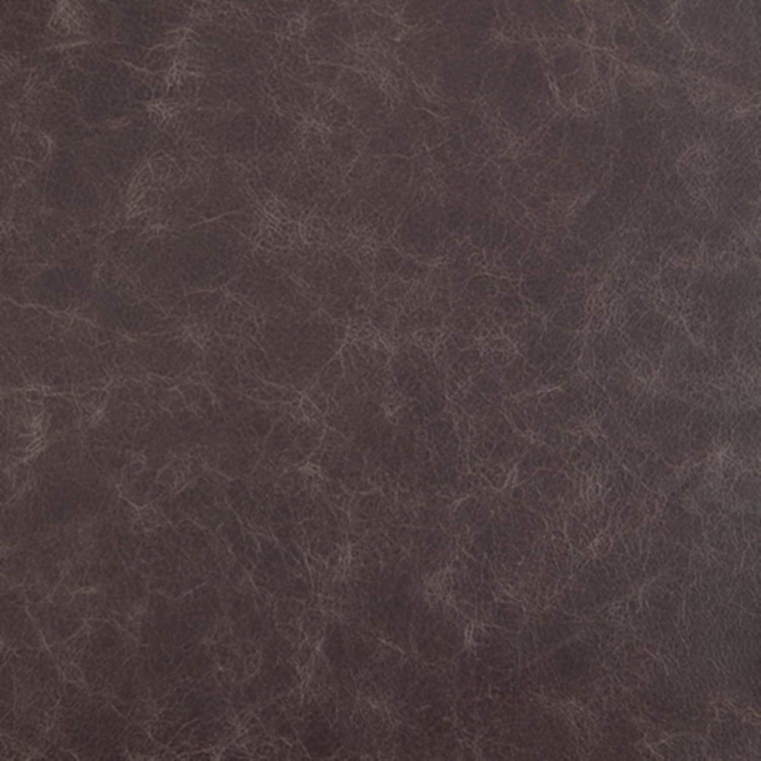imageSignature Design by Ashley Bradett Modern Leather Accent Chair with Metal Frame Dark Brown amp Metallic