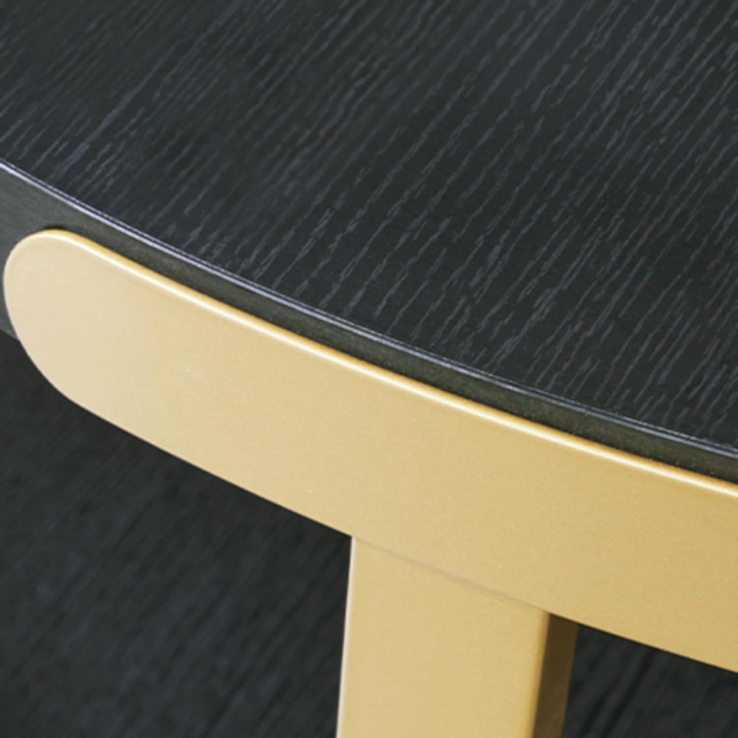 imageSignature Design by Ashley Shylore Contemporary Occasional Table Set Coffee Table and 2 End Tables Wood 3625 W x 3625 D x 1813 H BlackBrass
