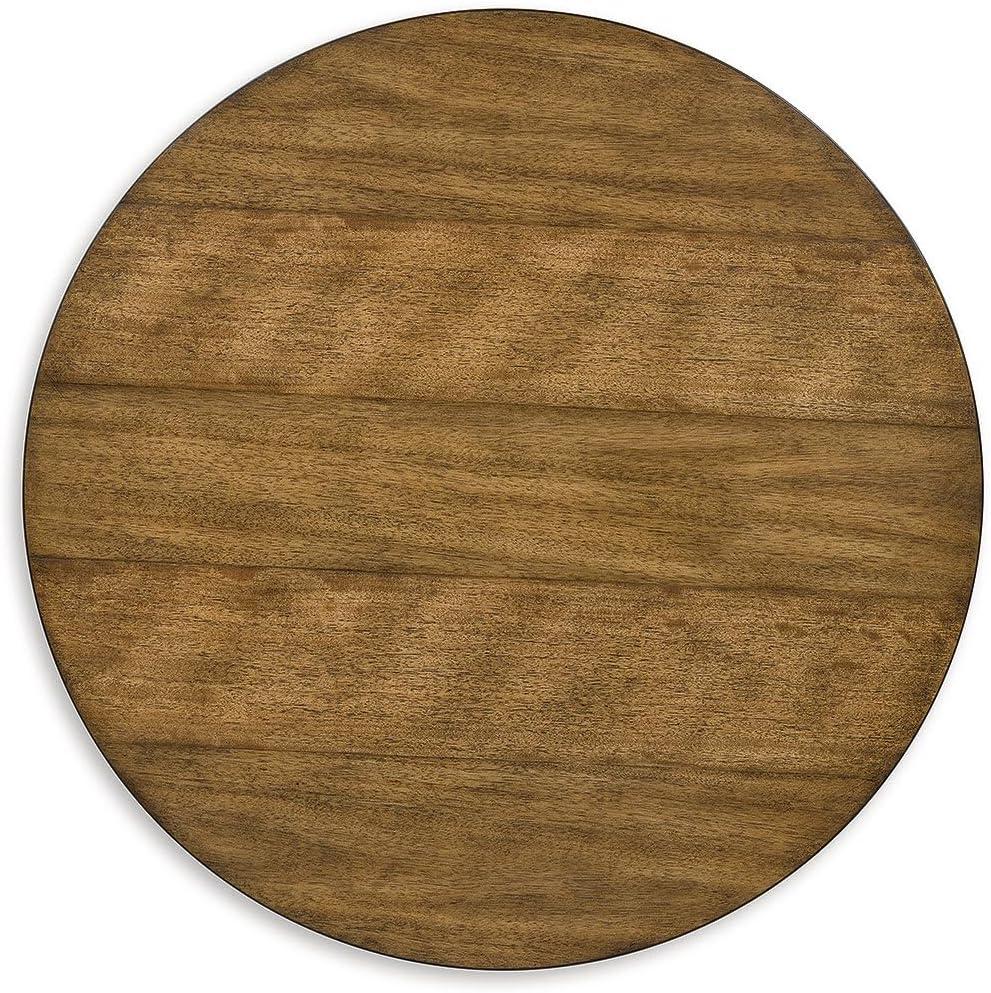 imageSignature Design by Ashley Steenlage Contemporary Table with Metal Frame Set of 2 Black amp Light Brown