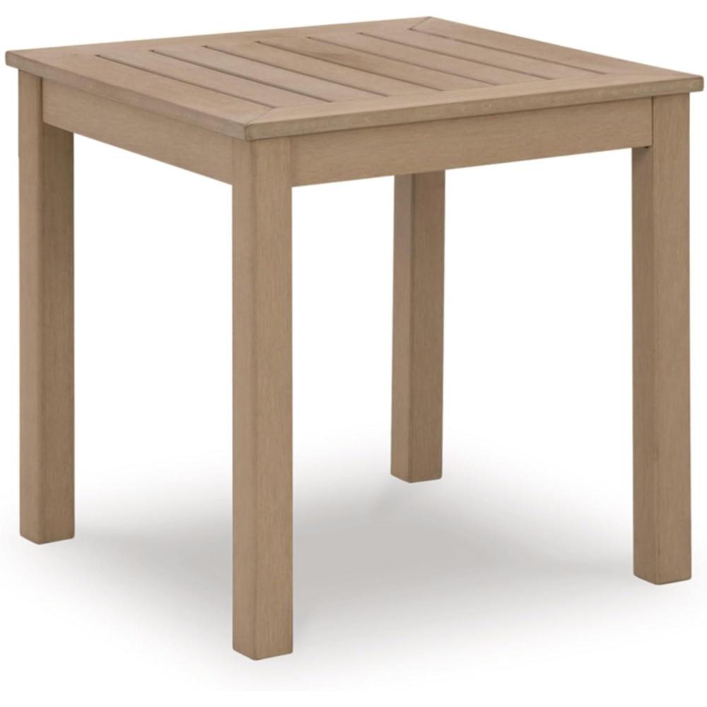 imageSignature Design by Ashley Hillside Barn Contemporary Weather Resistant Outdoor Coffee Table Dark BrownLight Brown
