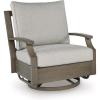 Outdoor Swivel Glider Chair with Cushion