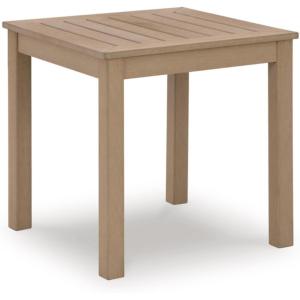 Signature Design by Ashley Hillside Barn Contemporary Weather Resistant Outdoor Coffee Table, Dark Brown(Light Brown)