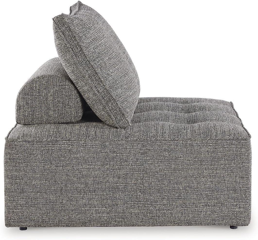 imageSignature Design by Ashley Bree Zee RightArm Facing Modern 4Piece Outdoor Sectional with Tufted Cushion Gray8Piece Outdoor Modular Seating with End Tables