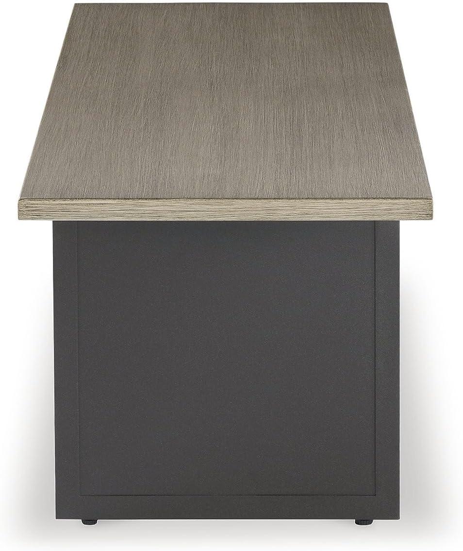 imageSignature Design by Ashley Bree Zee RightArm Facing Modern 4Piece Outdoor Sectional with Tufted Cushion Gray8Piece Outdoor Modular Seating with End Tables