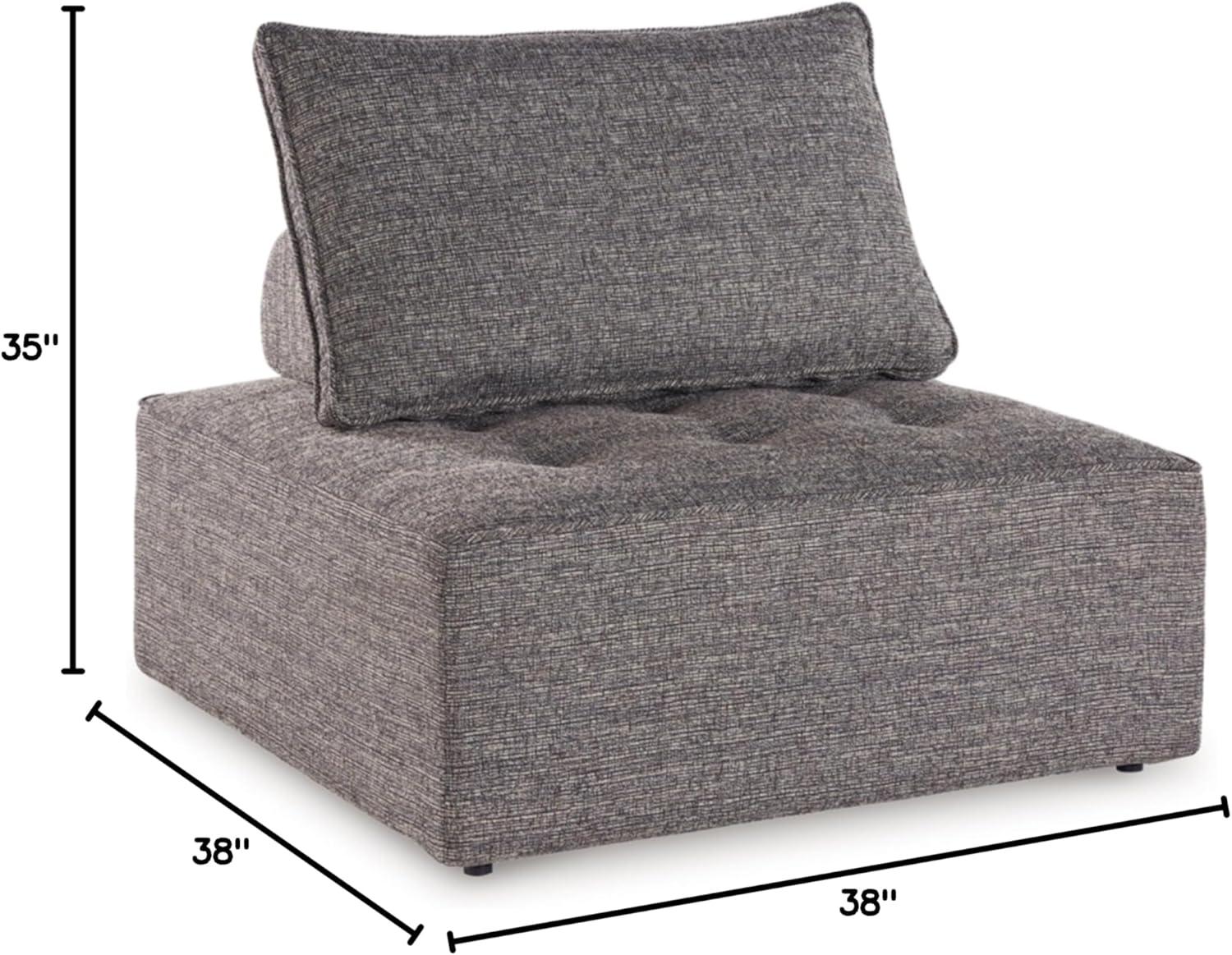 imageSignature Design by Ashley Bree Zee RightArm Facing Modern 4Piece Outdoor Sectional with Tufted Cushion GrayFloor Chair