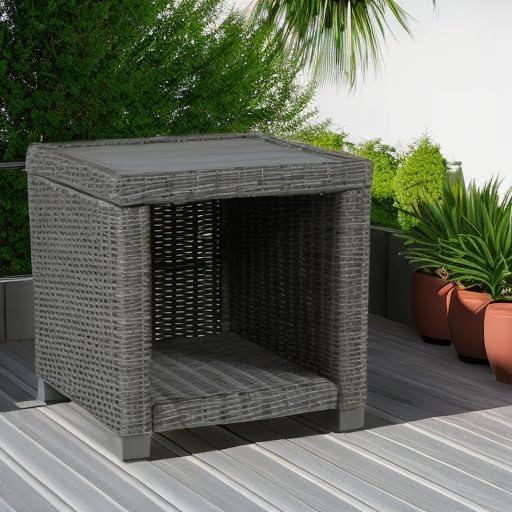 imageSignature Design by Ashley Elite Park Outdoor Bench with Foam Cushion Nuvella Weather Resistant Fabric Rust Free Aluminum Frame 54 W x 17 D x 165 H GrayEnd