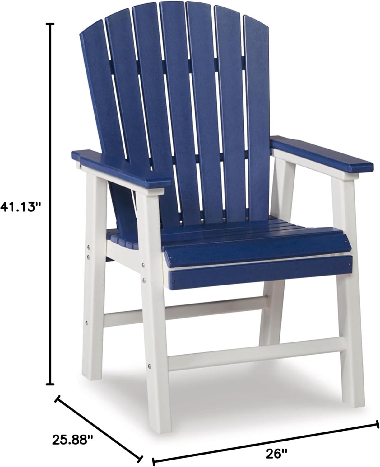 imageSignature Design by Ashley Outdoor Transville HDPE Patio Barstool 2 Count GrayBlue