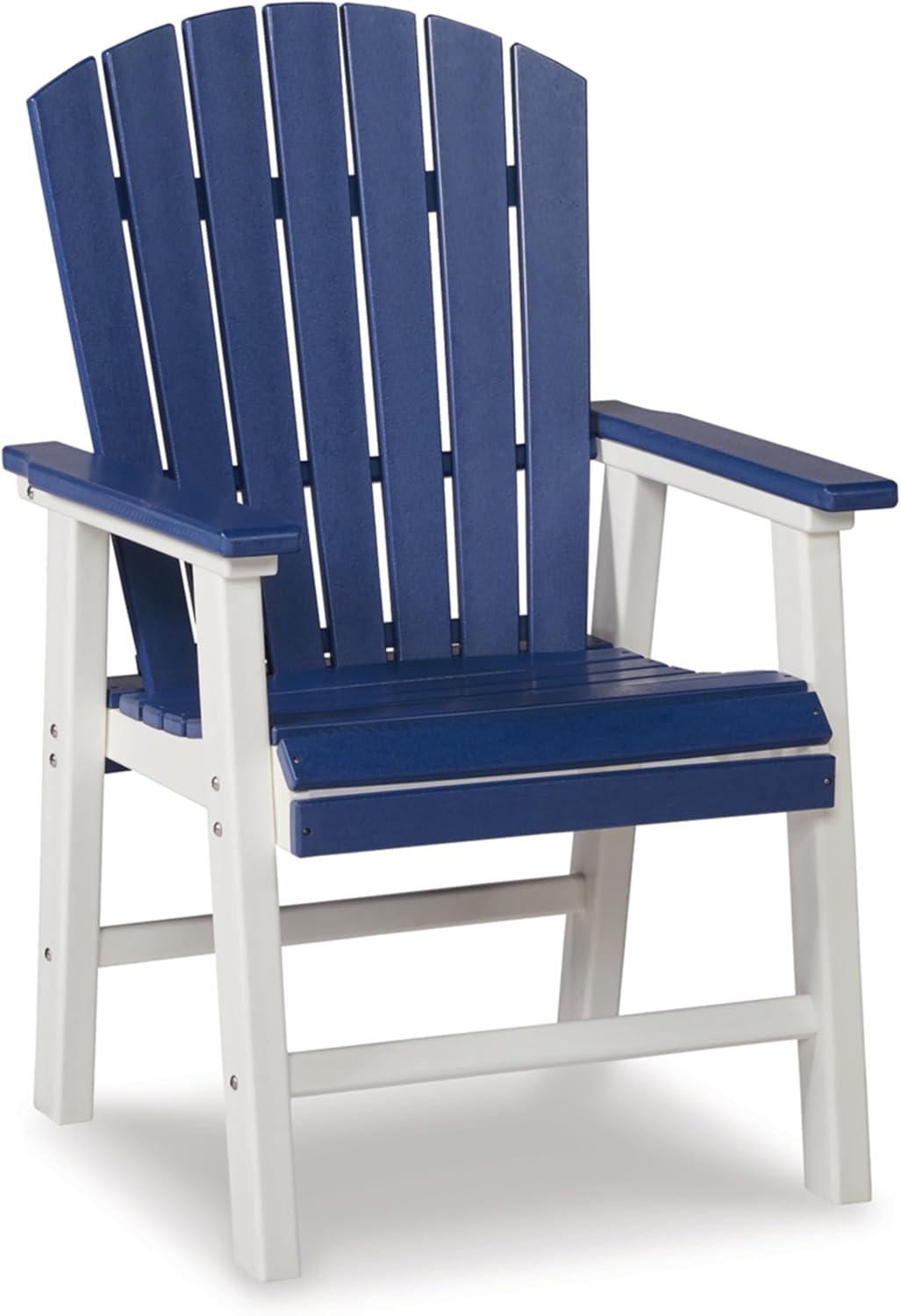 imageSignature Design by Ashley Outdoor Transville HDPE Patio Barstool 2 Count GrayBlue