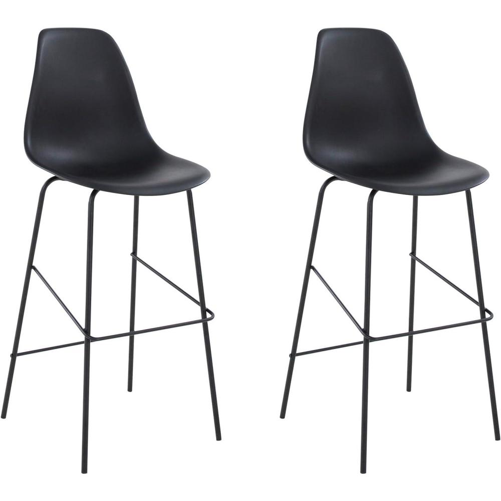 imageSignature Design by Ashley Jazmore Contemporary Velvet Upholstered Counter Height Bar Stool with Footrest and Adjustable Levelers Set of 2 Dark Brown amp BlackBlack