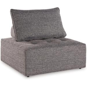 Signature Design by Ashley Bree Zee Right-Arm Facing Modern 4-Piece Outdoor Sectional with Tufted Cushion, Gray(Floor Chair)