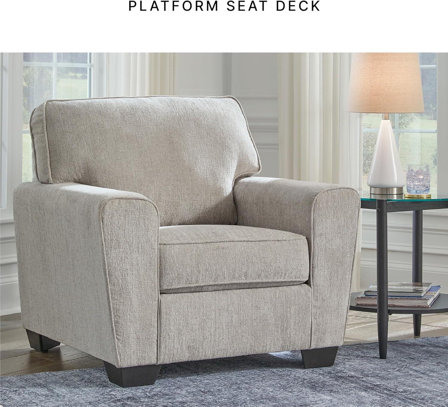 imageSignature Design by Ashley Cashton Contemporary Anti Sag Chair with Loose Seat Cushion Beige